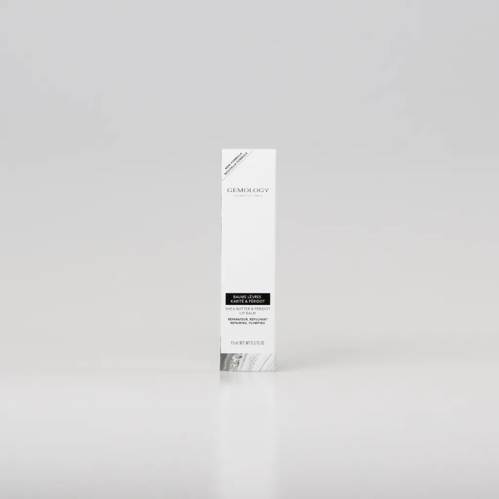 Shea butter & Peridot Lip Balm - Baume Lèvres Karité et Péridot Recto.webp