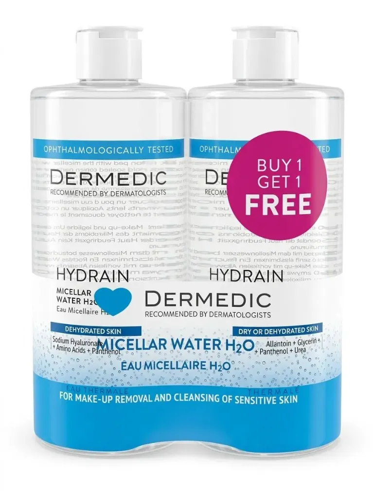 Dermedic HYDRAIN 3 Micellar Water H20 / 500 ml " DOUBLE 1+1 "
